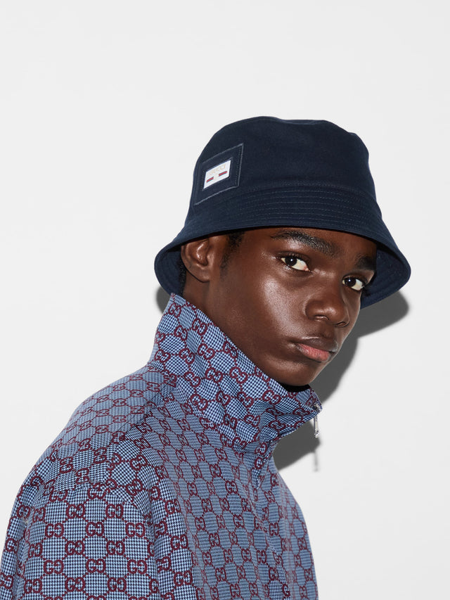 Cloche in cotton fabric