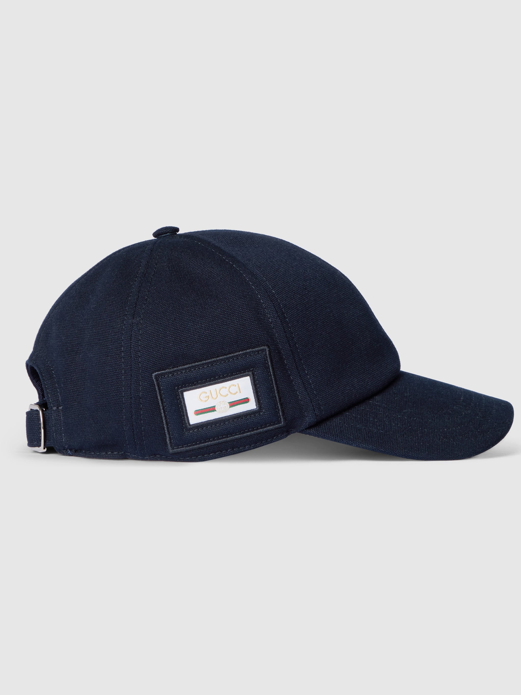 Baseball cap in cotton fabric GUCCI Blu | Grifo210