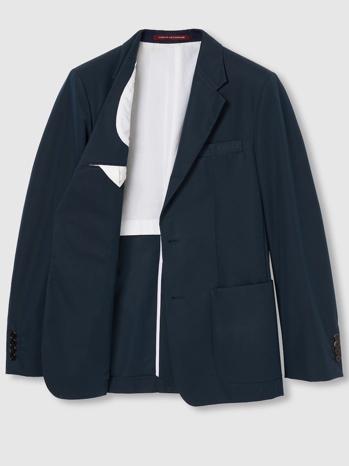 Embossed cotton twill jacket