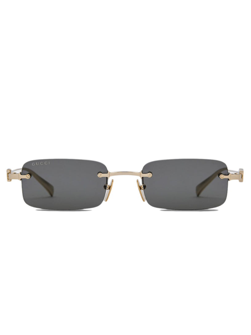 Rectangular frame sunglasses