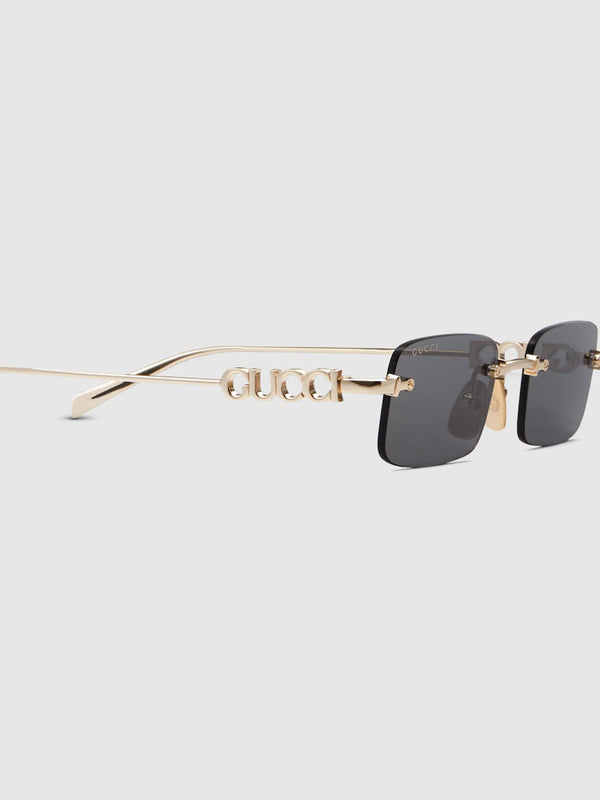 Rectangular frame sunglasses