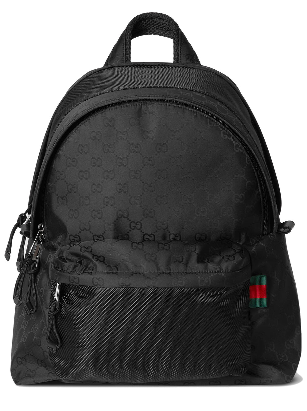 Medium GG backpack in black GG nylon