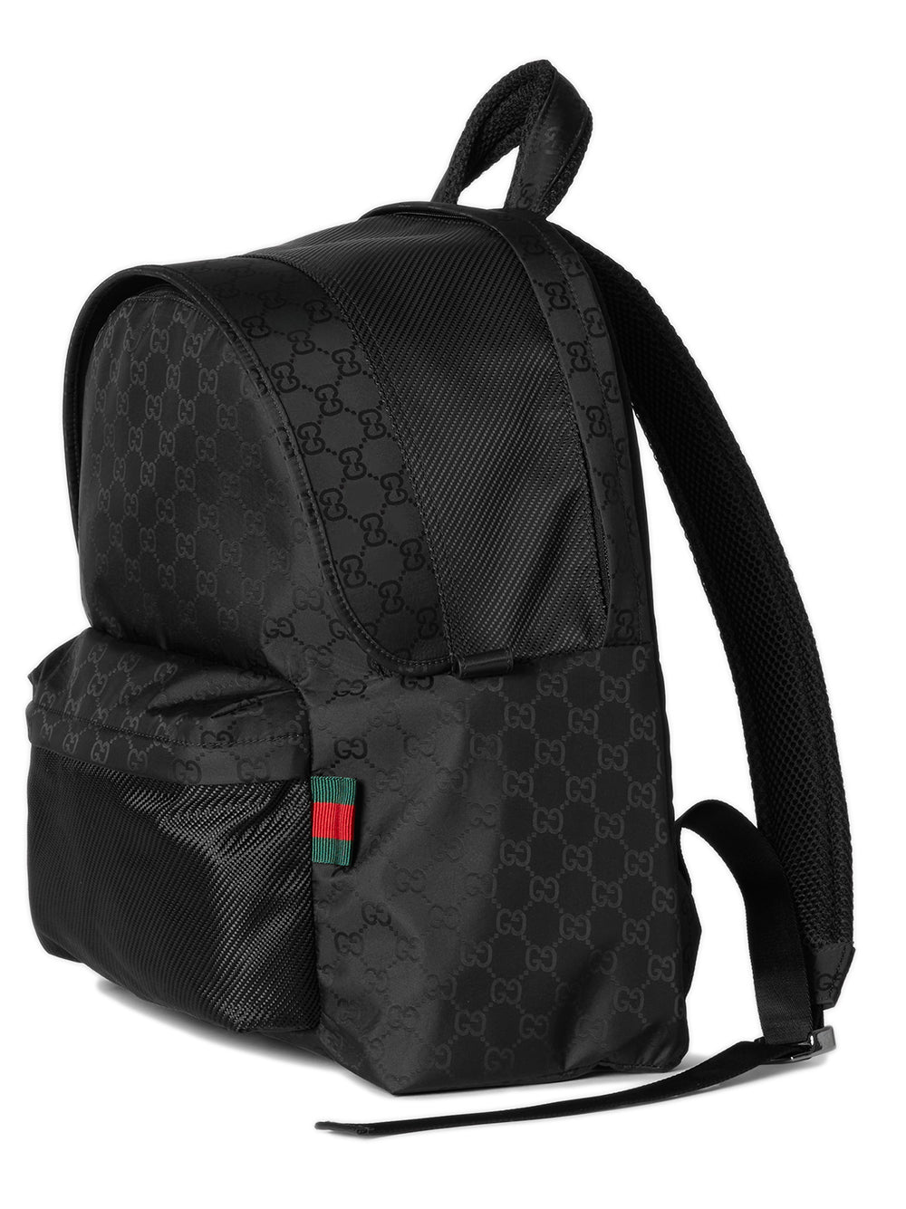 Medium GG backpack in black GG nylon