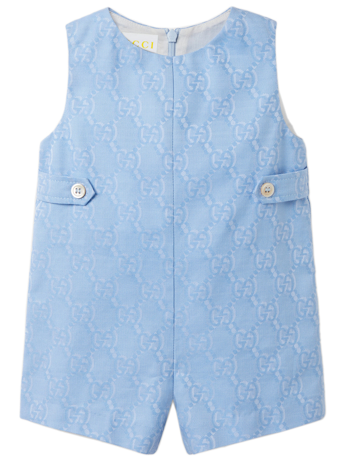 Cotton dungarees with GG shadow