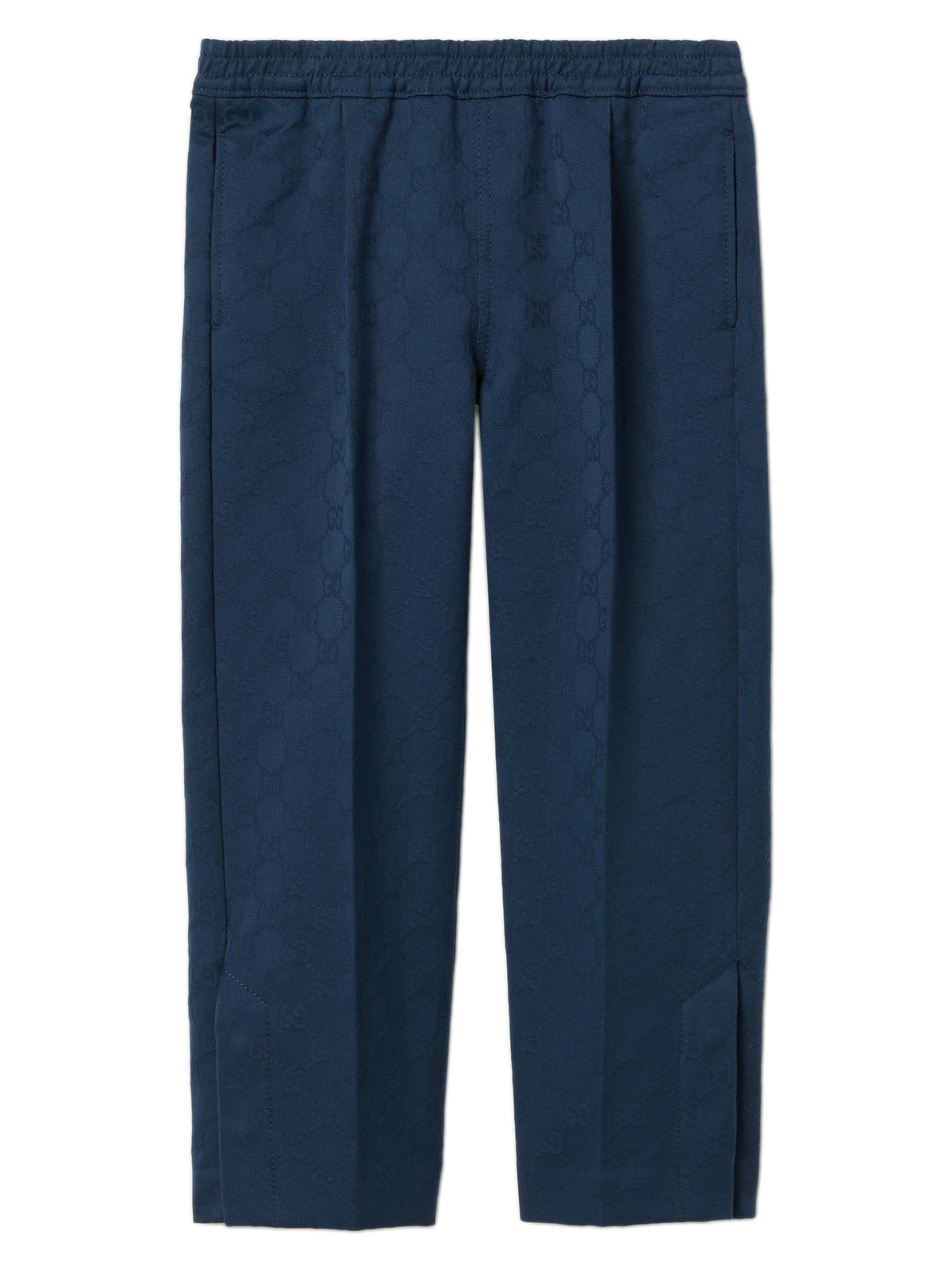 GG cotton trousers with Web detail