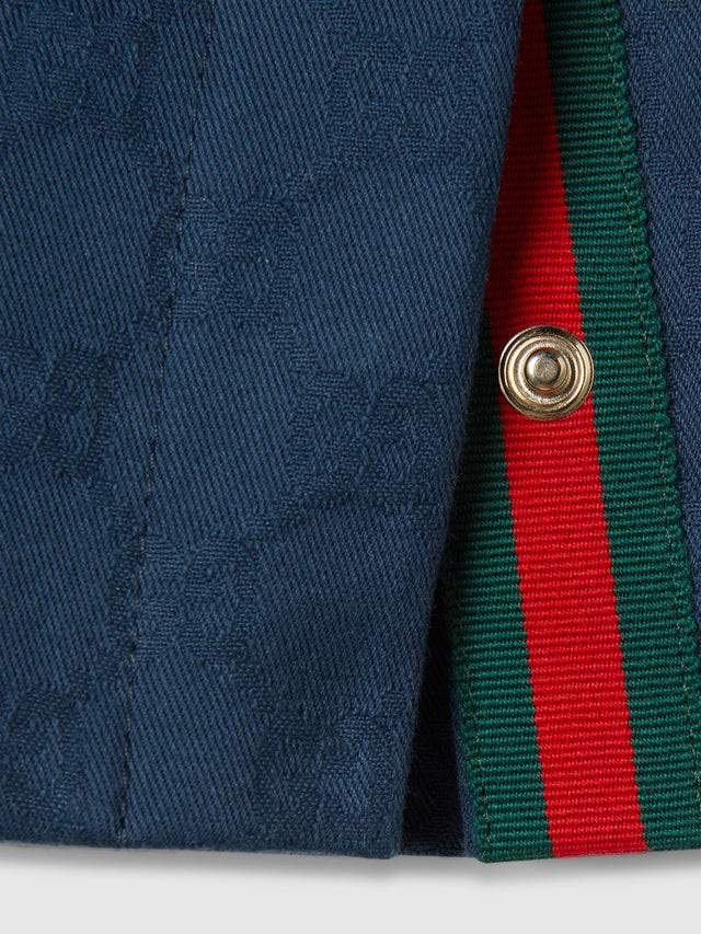 GG cotton trousers with Web detail