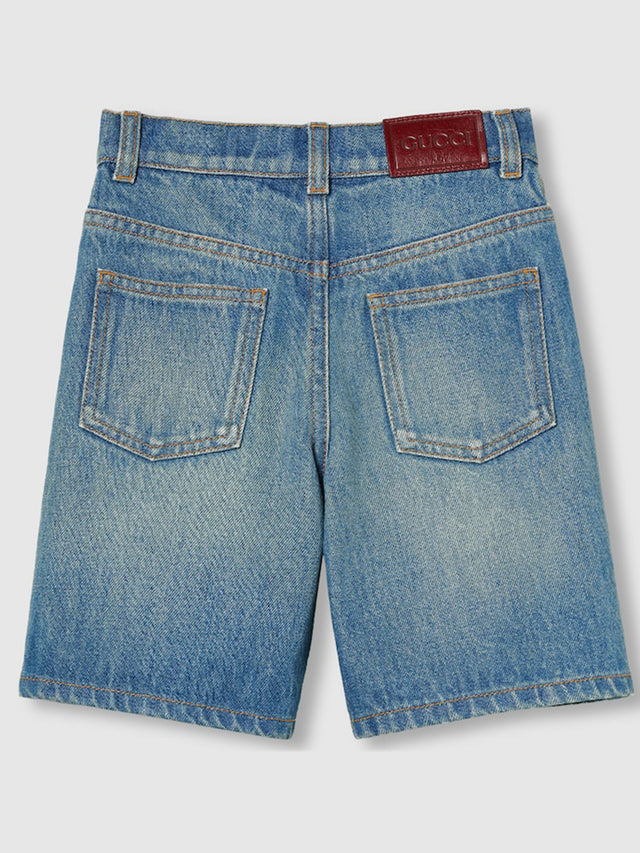Denim shorts with Web