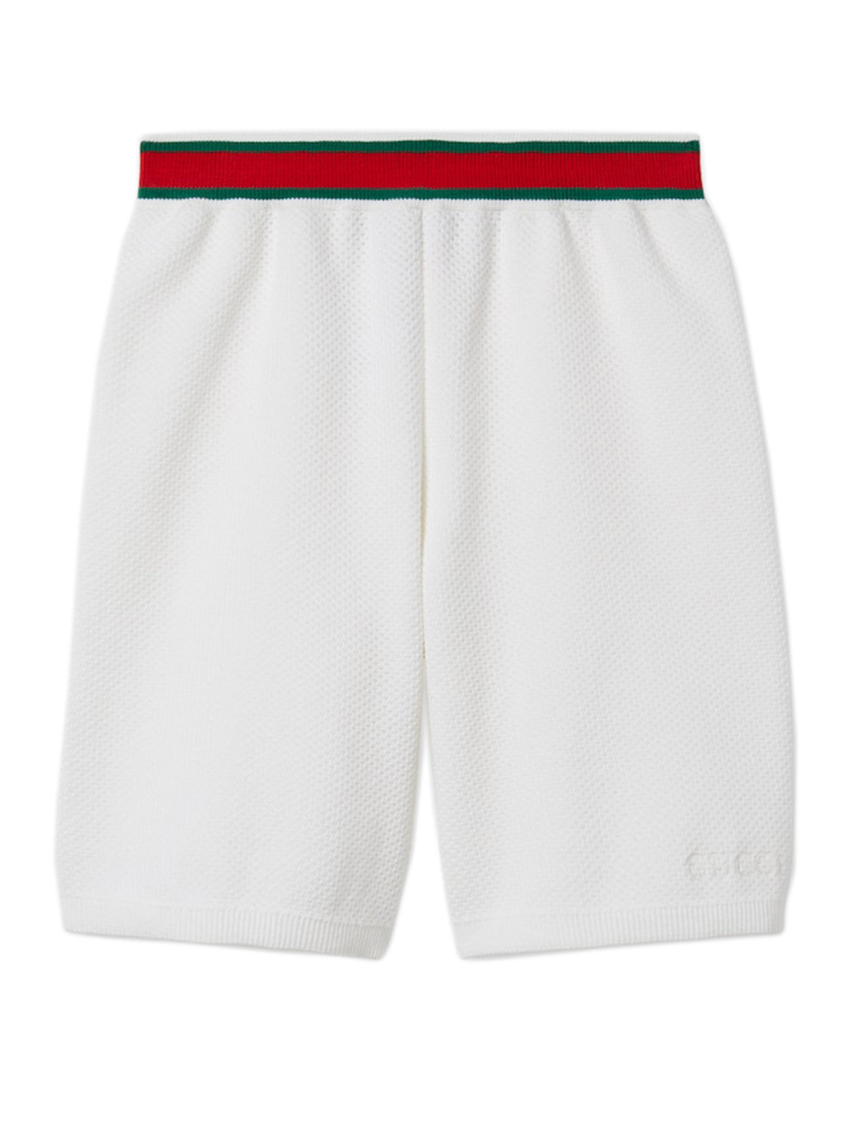 Embroidered cotton shorts