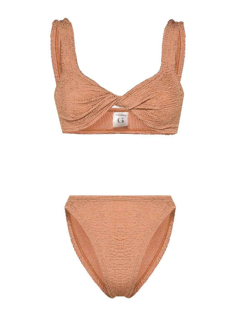 Juno Bikini Metallic Cocoa