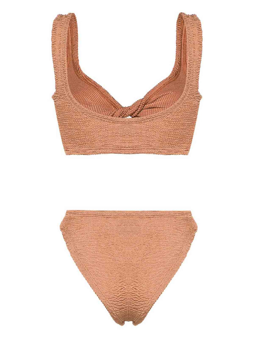 Juno Bikini Metallic Cocoa