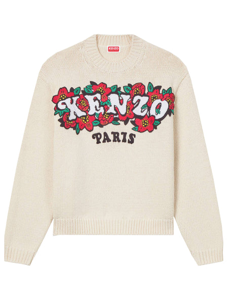 Kenzo Verdy market' embroidered wool and cotton sweater KENZO