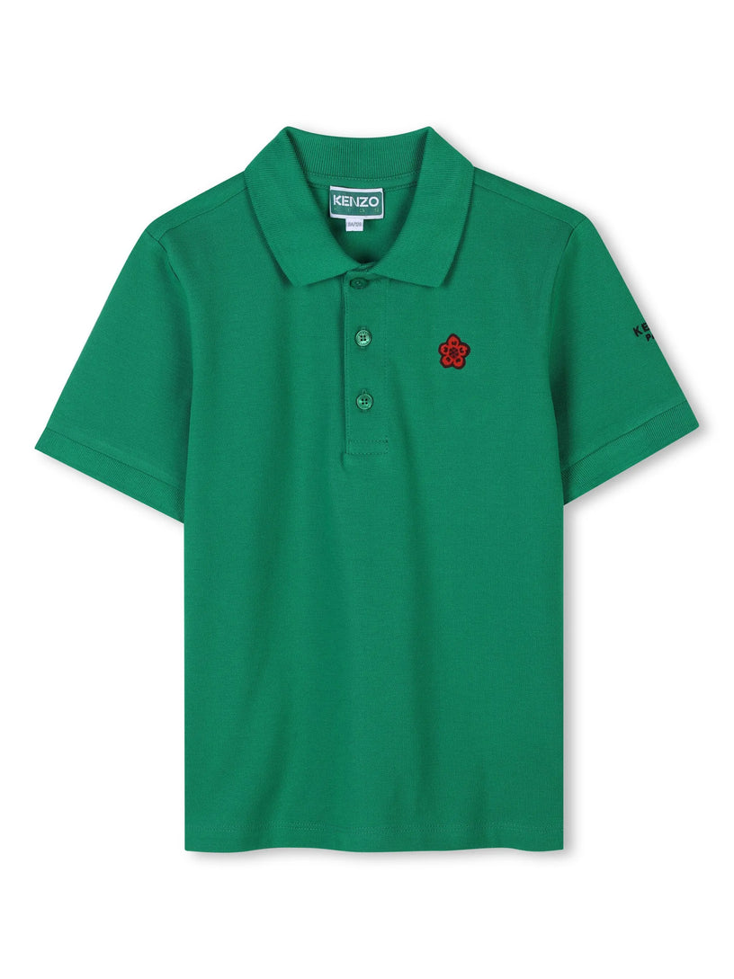 Polo shirt with patch