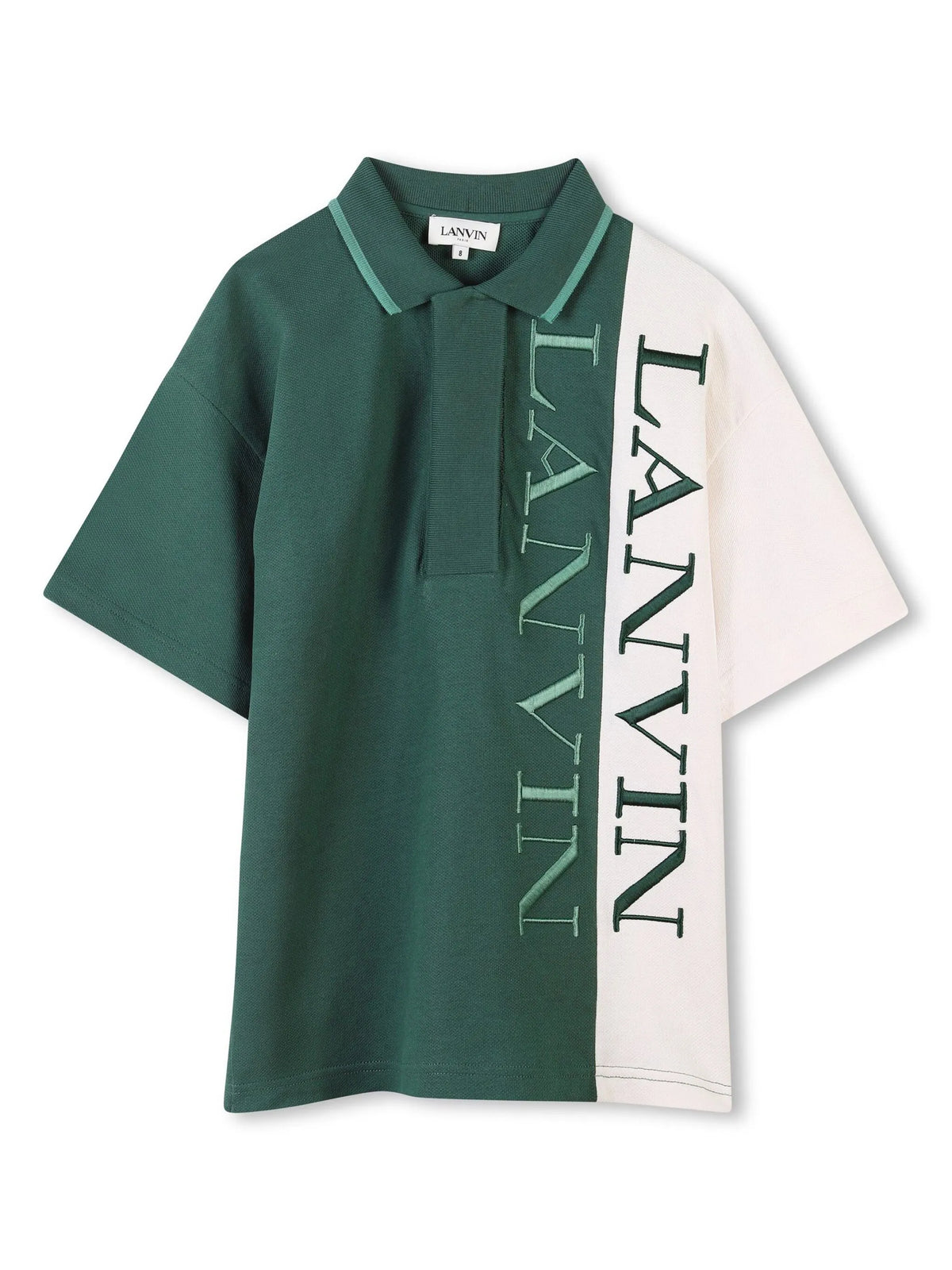 Colourblock polo shirt
