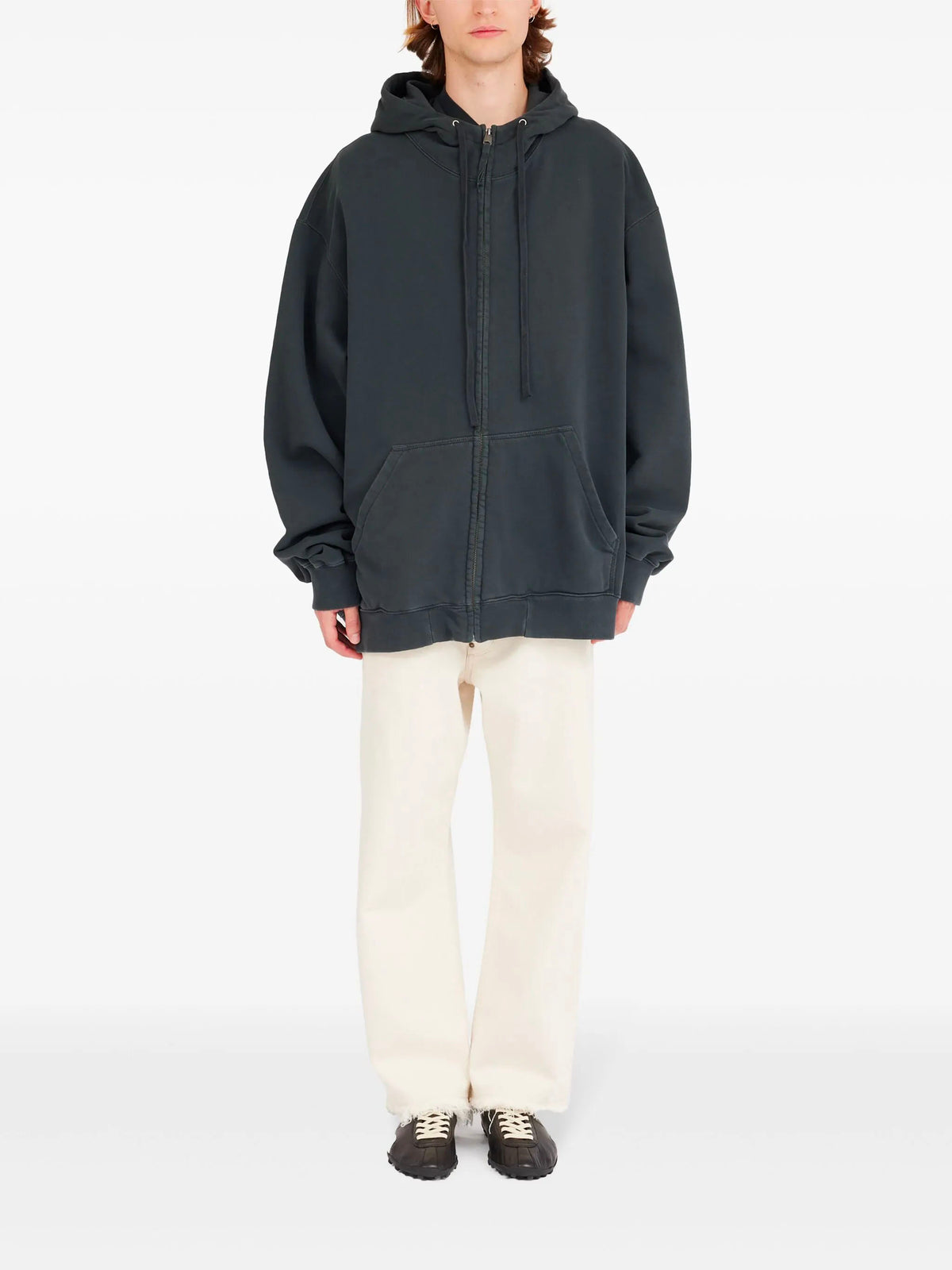 Embroidered logo hoodie