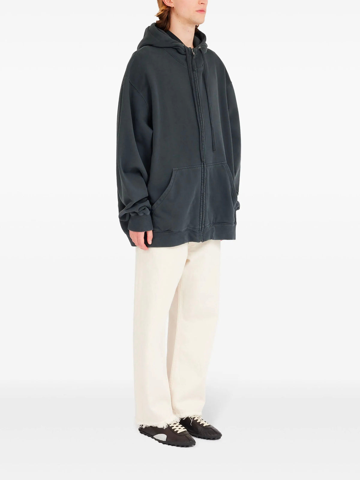 Embroidered logo hoodie