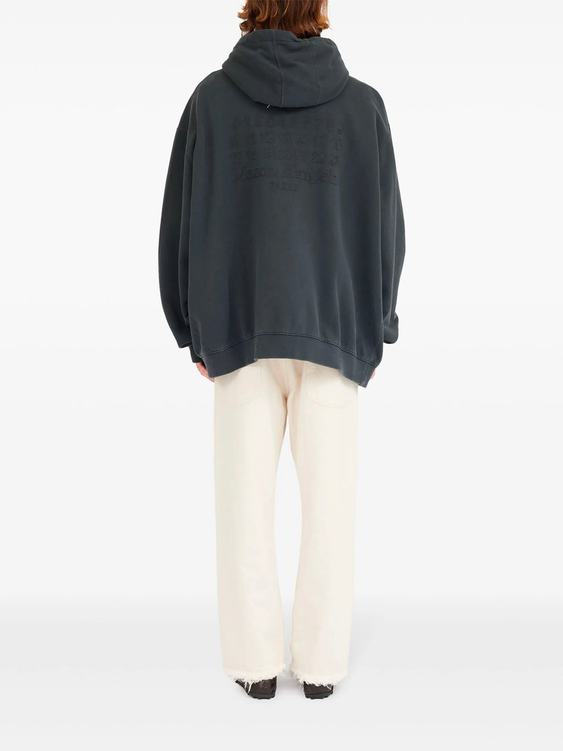 Embroidered logo hoodie