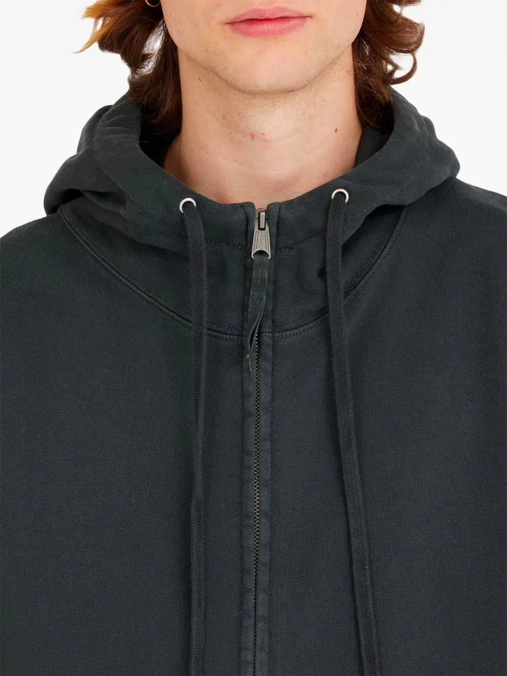 Embroidered logo hoodie