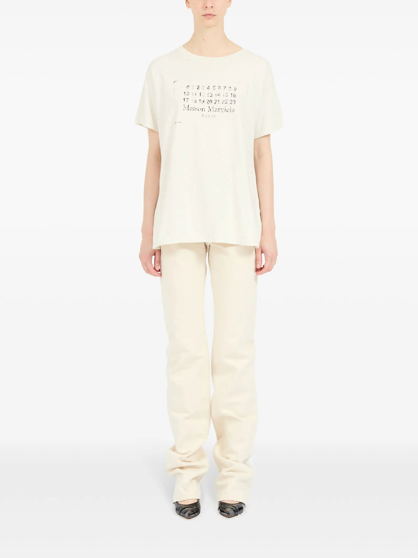 T-shirt with printed logo