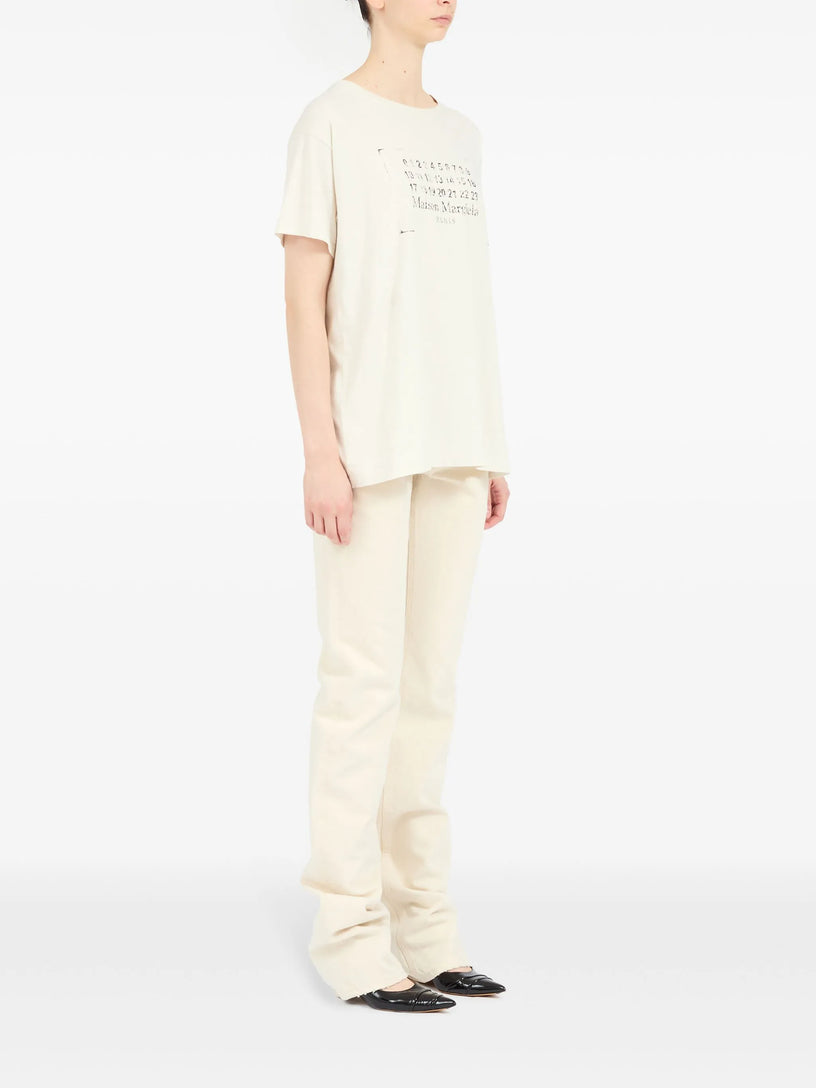 T-shirt with printed logo