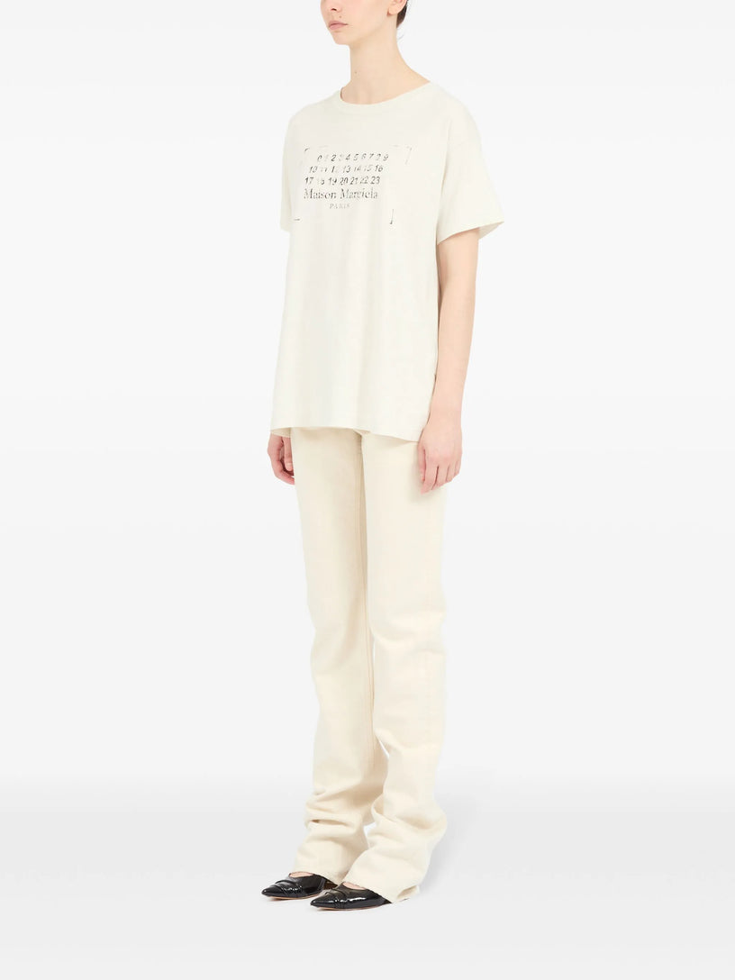 T-shirt with printed logo
