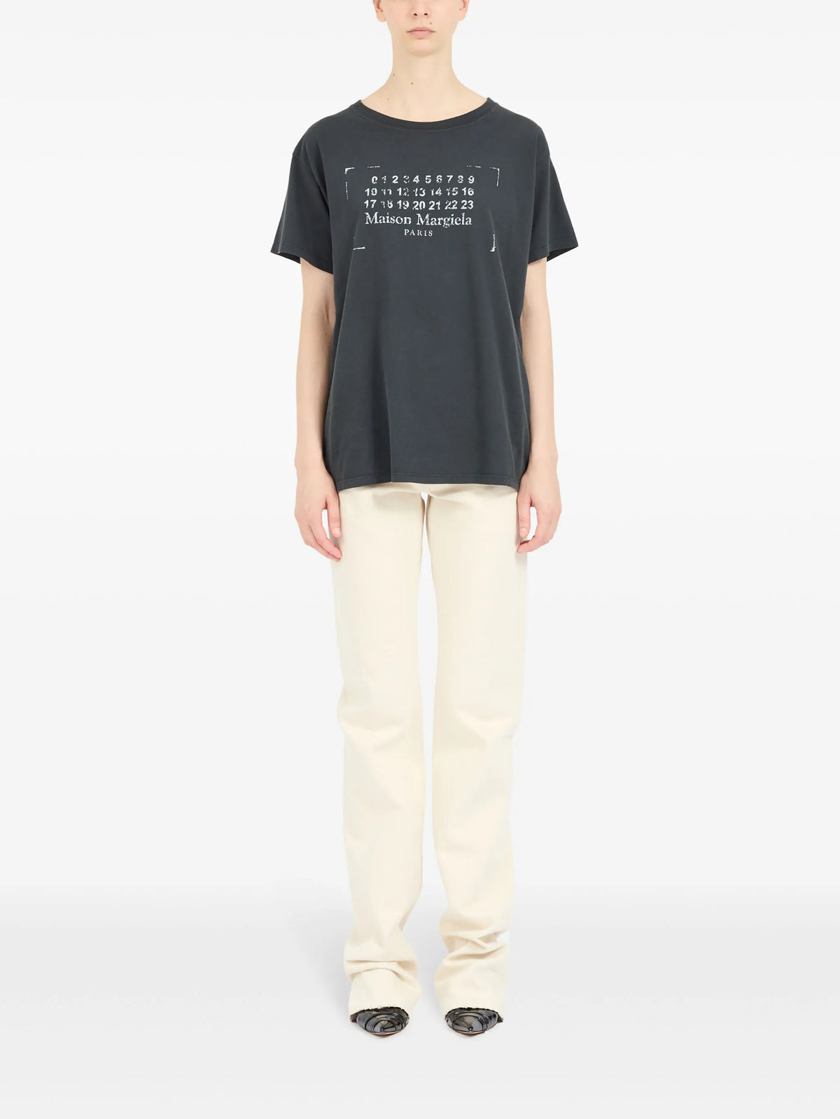 T-shirt with printed logo