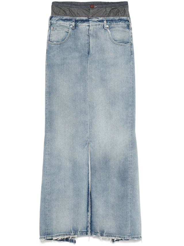 Anonymity of the lining denim skirt