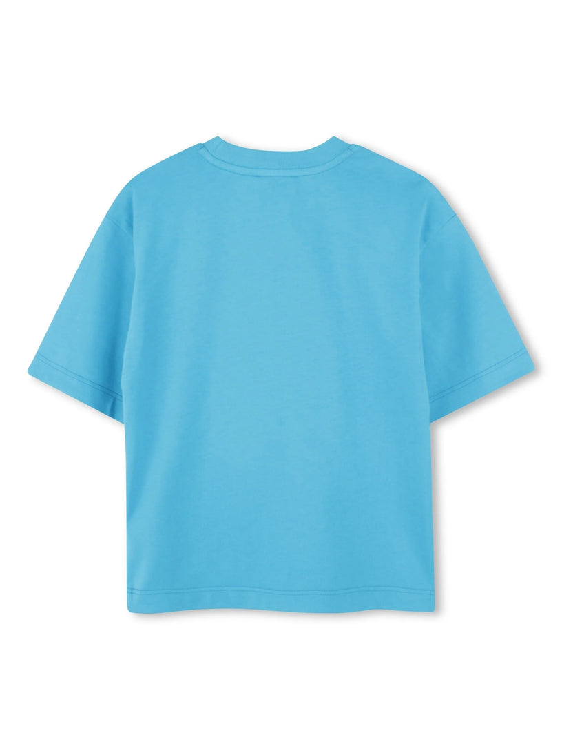 3D zipped pocket T-shirt