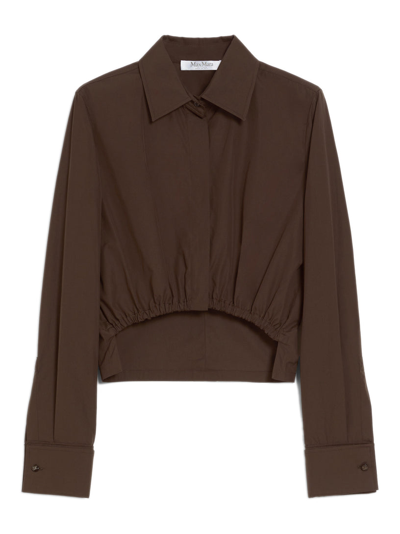 Angio poplin crop shirt