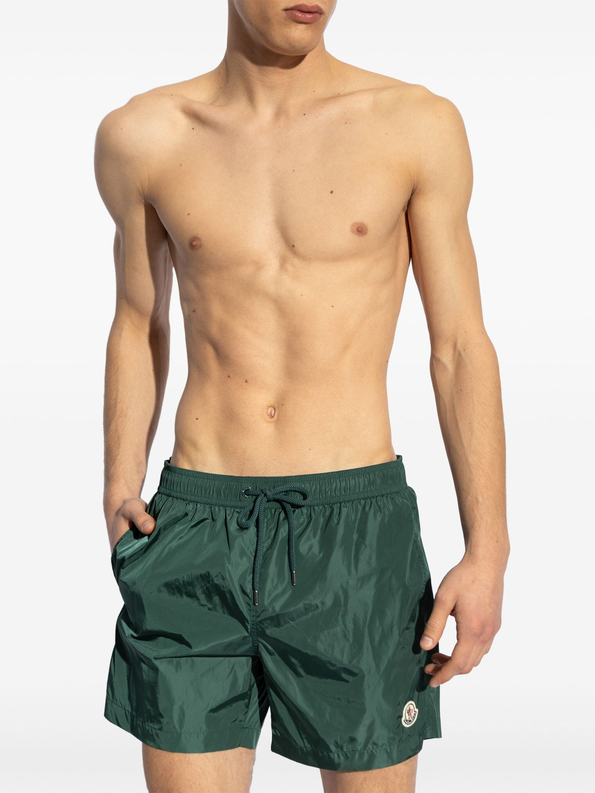 Logo patch swim shorts