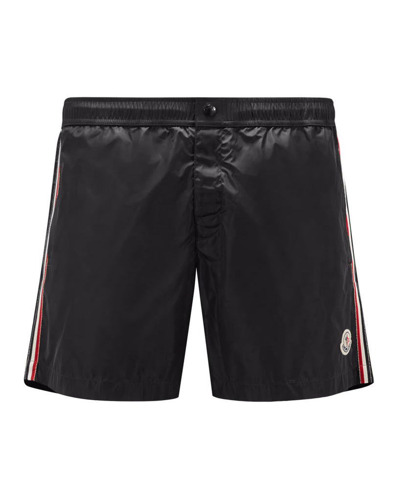 Swim shorts with tricolor trim
