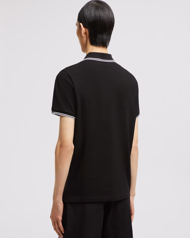 Logo patch polo shirt
