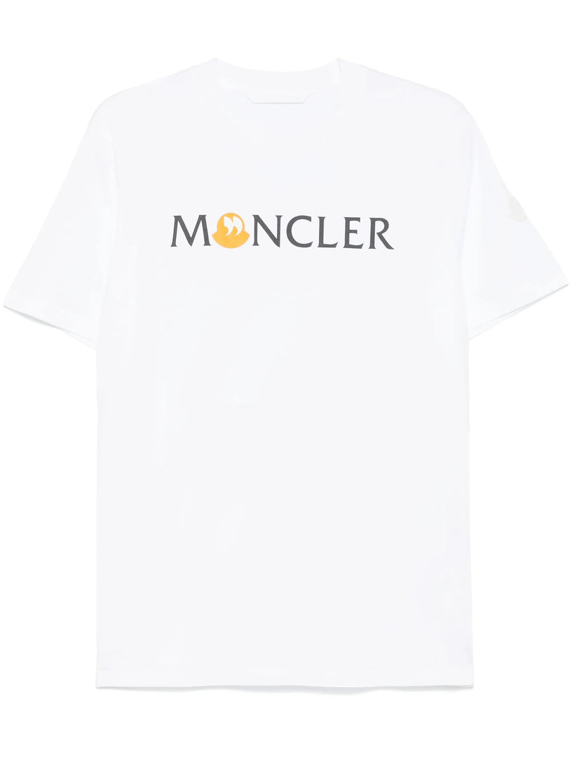 Cotton T-shirt with quote logo