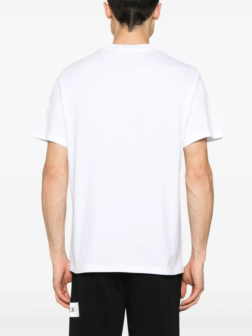 Cotton T-shirt with quote logo