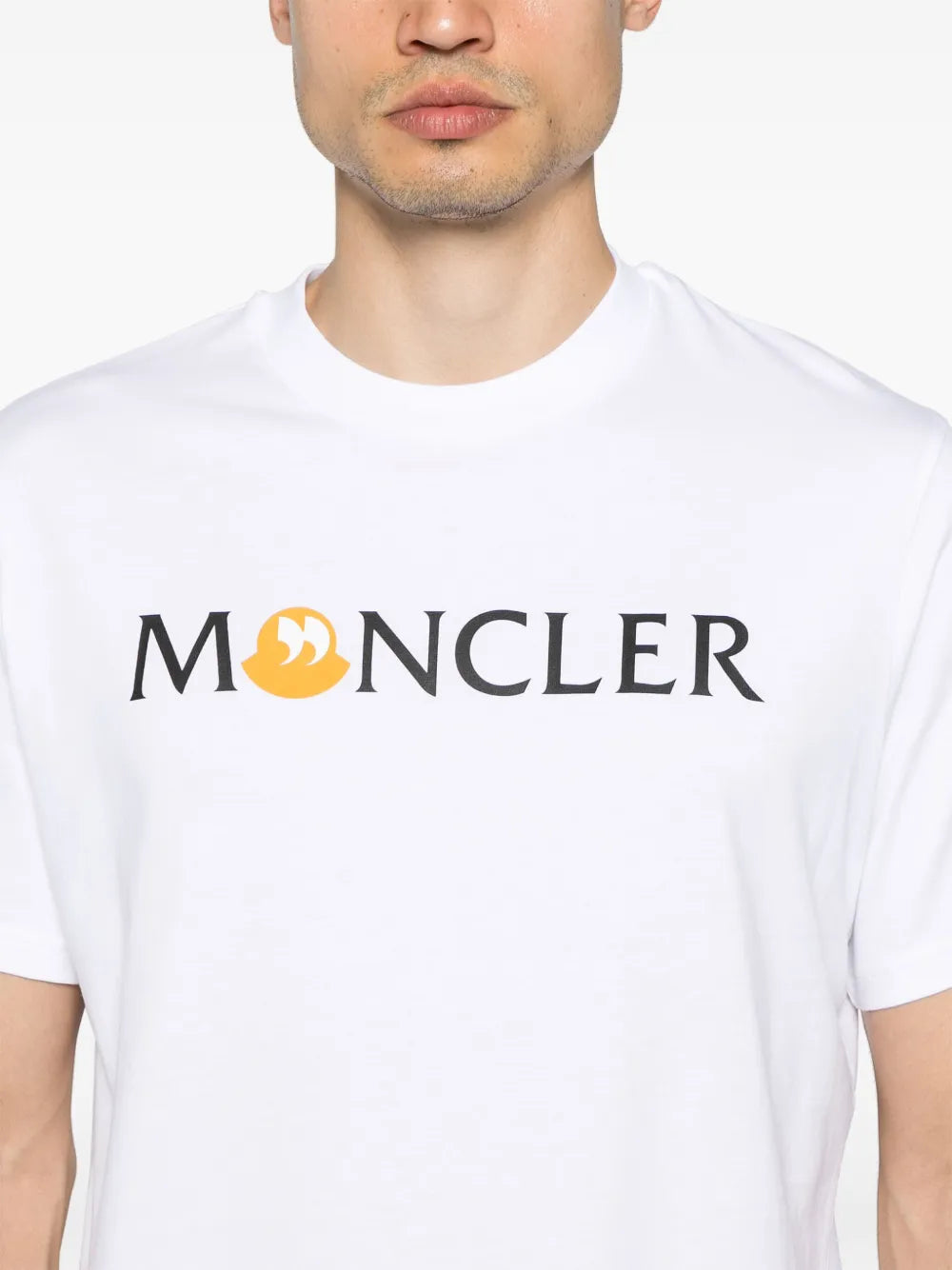 Cotton T-shirt with quote logo