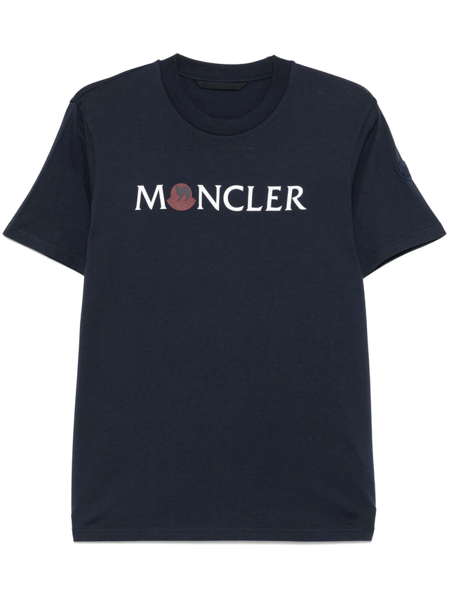 Cotton T-shirt with quote logo