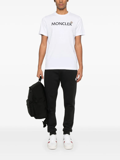 Flocked logo t-shirt