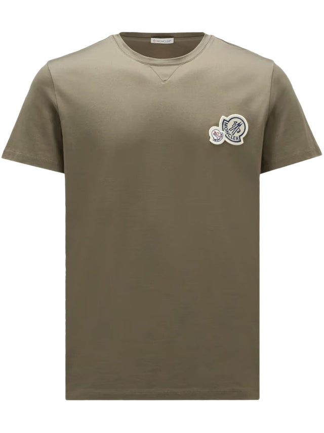 Double logo patch T-shirt