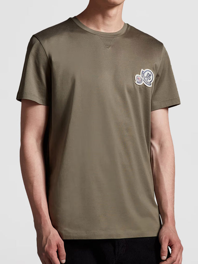 Double logo patch T-shirt