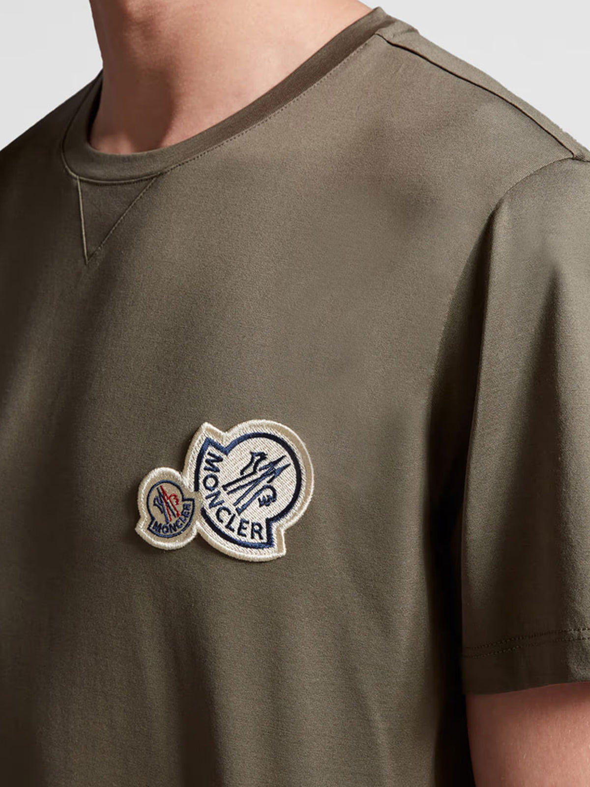 Double logo patch T-shirt
