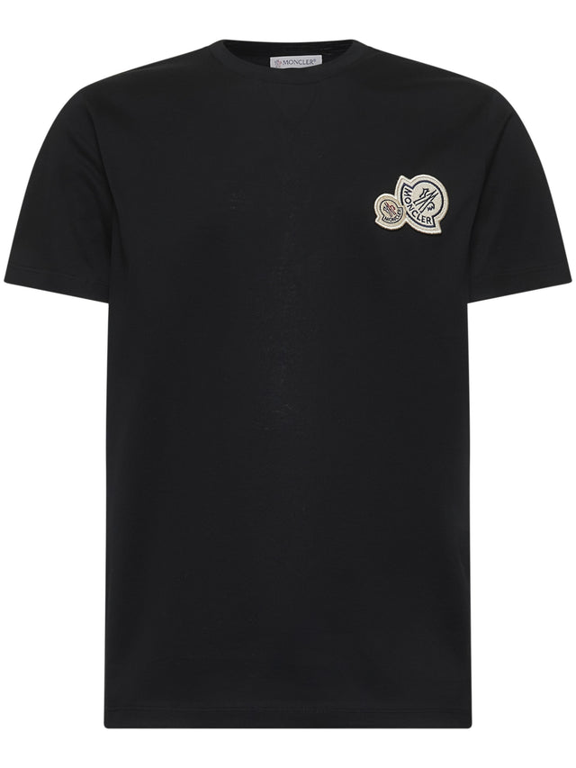 Double logo patch T-shirt