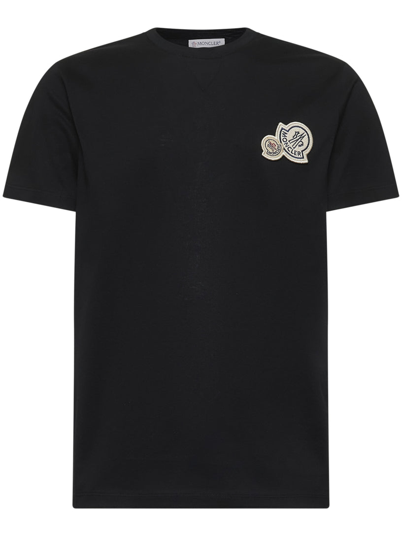 Double logo patch T-shirt