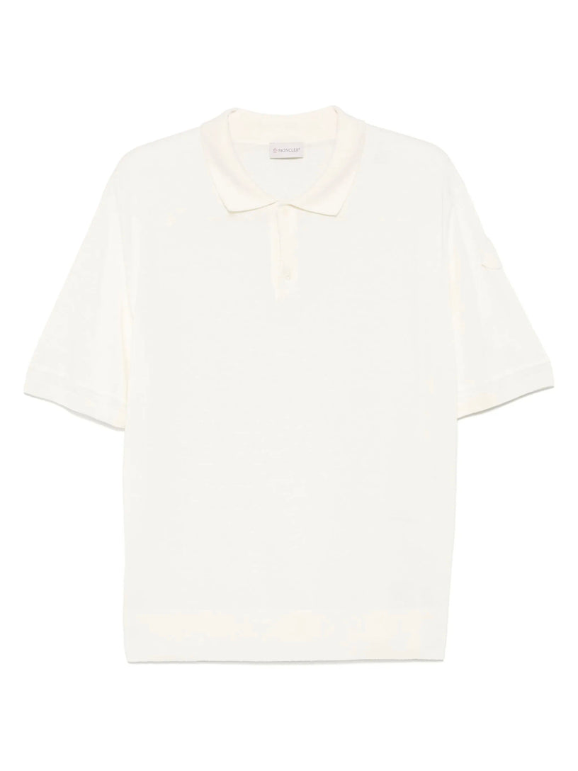 Knit polo shirt