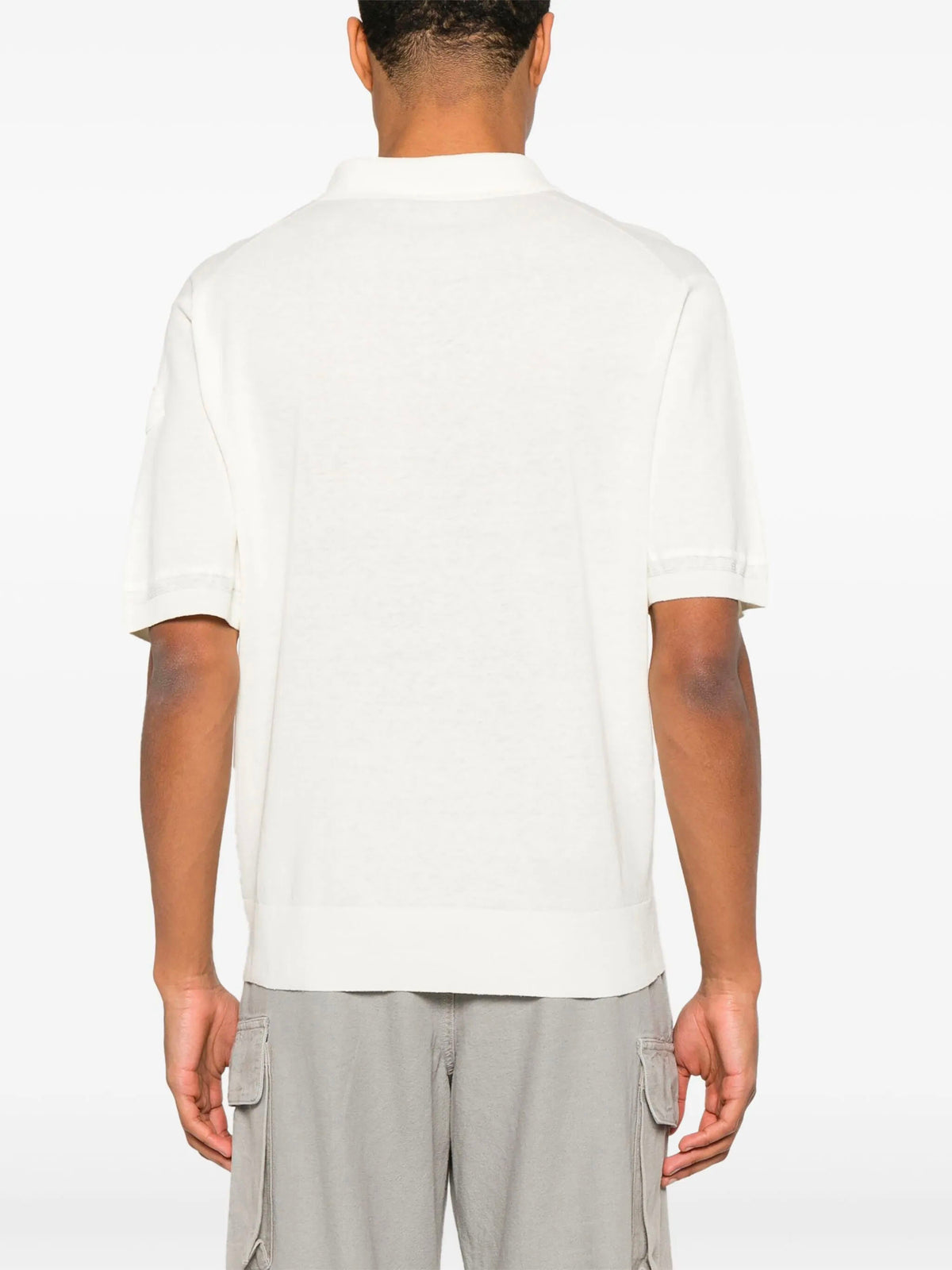 Knit polo shirt