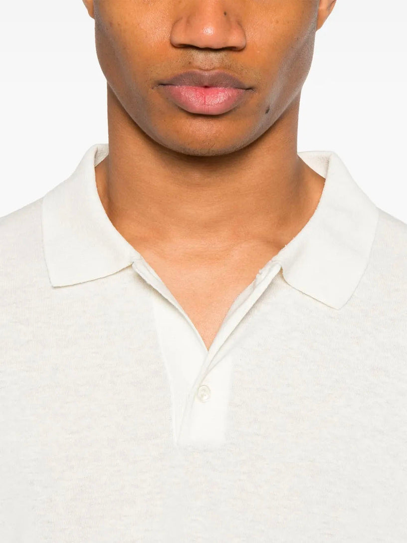 Knit polo shirt