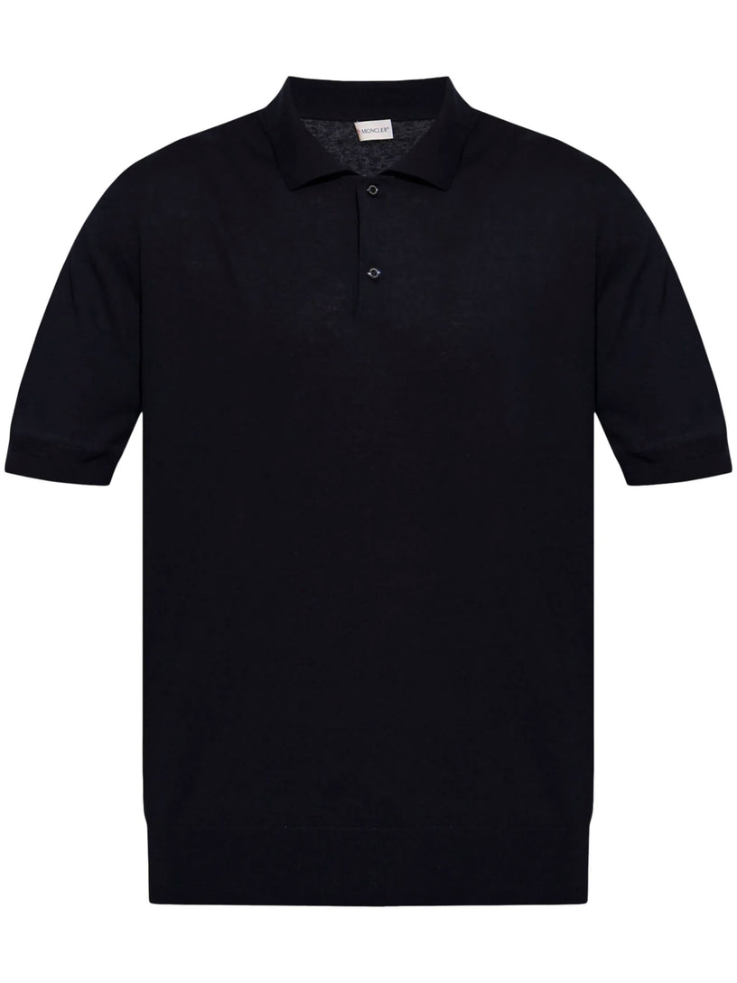 Knit polo shirt