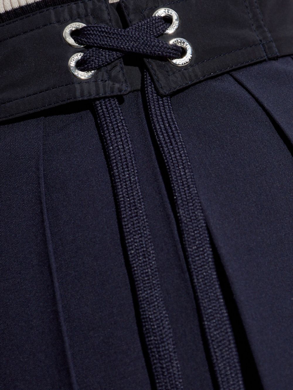 Pleated midi skirt in wool blend