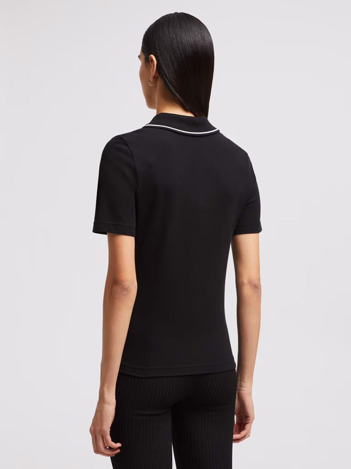 Logo patch polo shirt