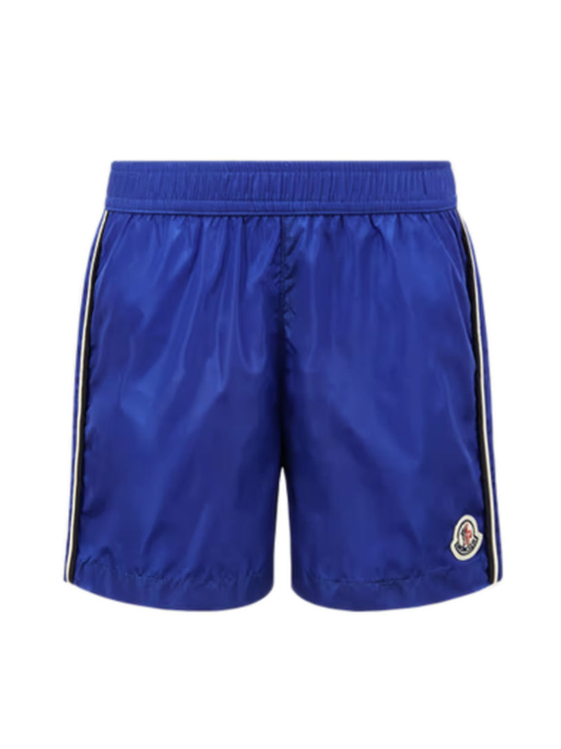 Tricolour-Trimmed Swim Shorts