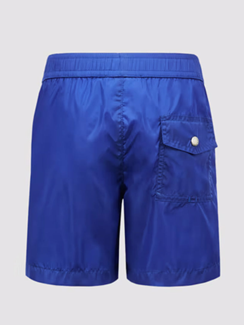 Tricolour-Trimmed Swim Shorts