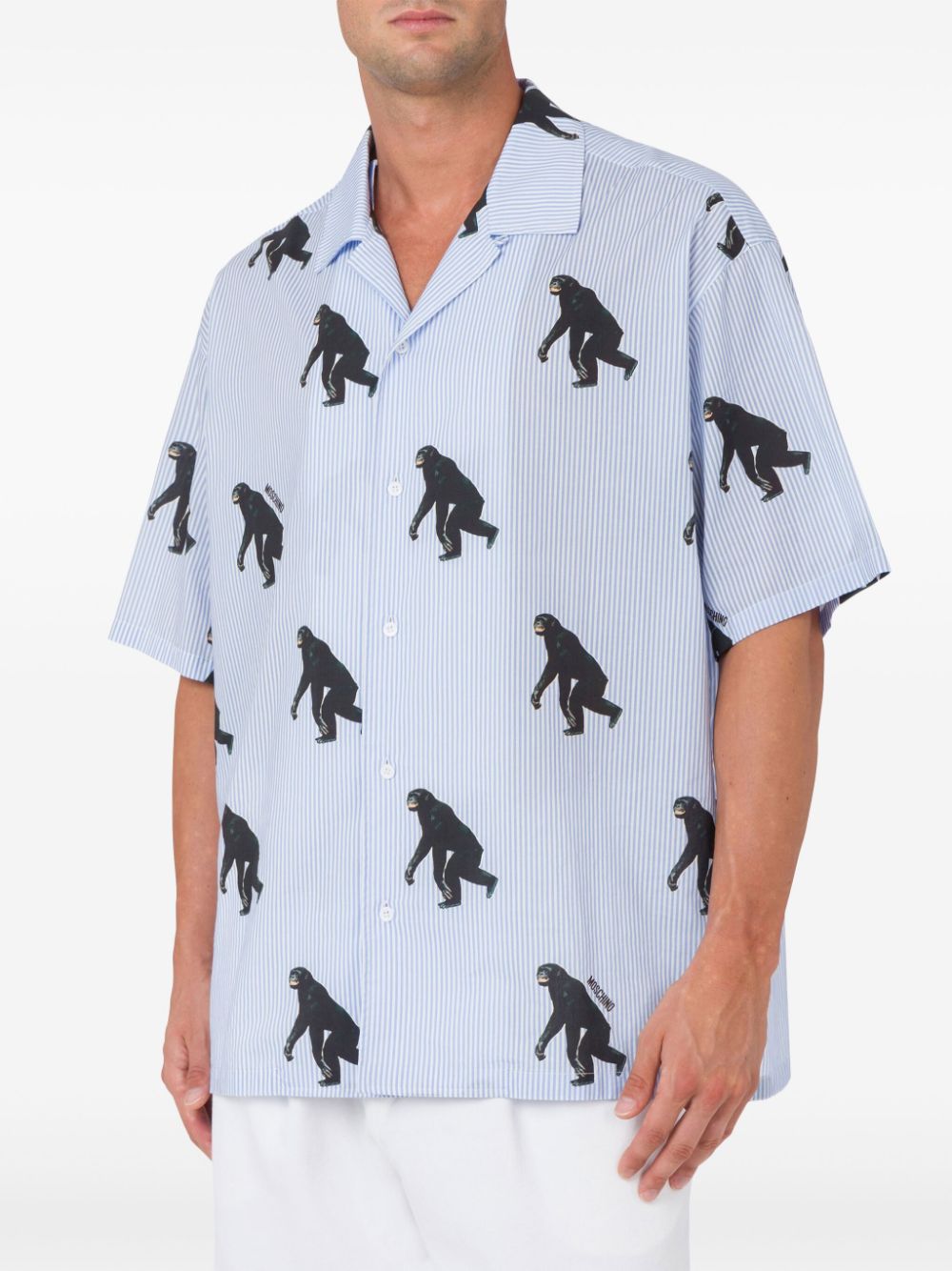 Poplin Shirt Allover Chimpanzee